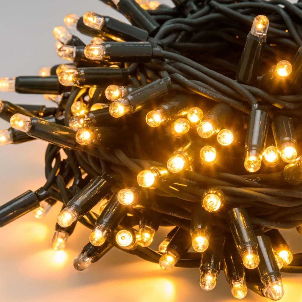 Luci catena natalizie lineare 480 led luce calda