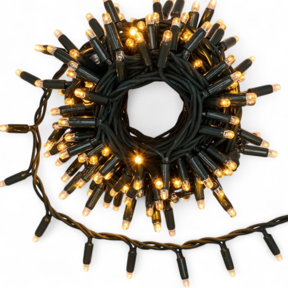 Luci catena natalizie lineare 480 led luce calda