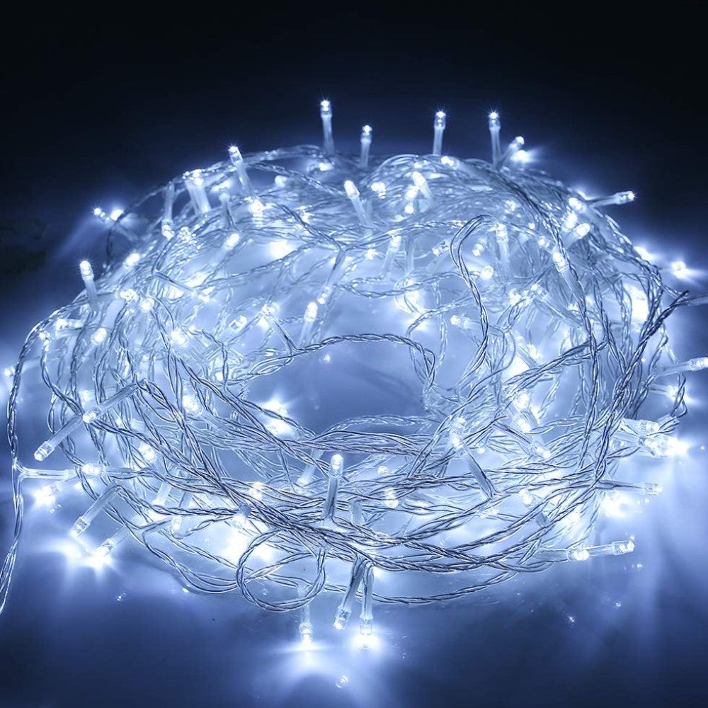 luci natalizie led lampadine bianco multicolor con controller giochi luce timer integrato cavo 4 metri