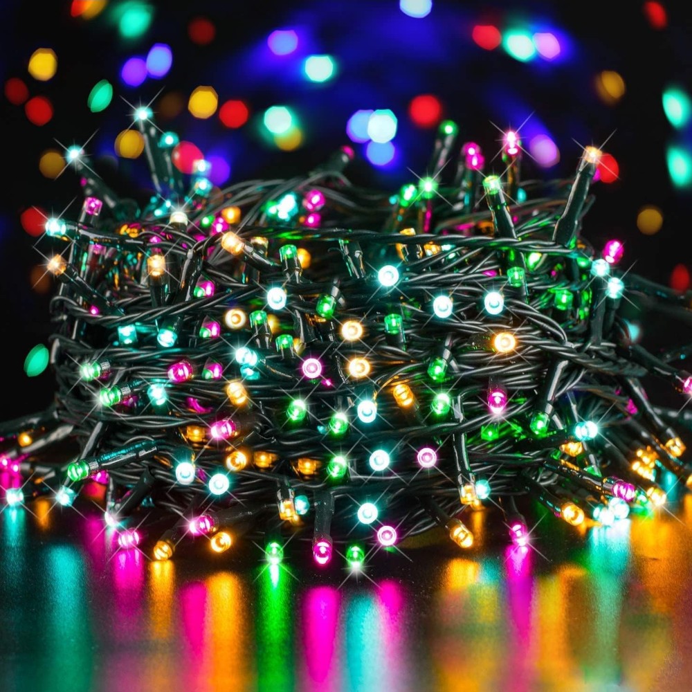 luci natale led 2in1 b c multicolore trasformatore controller 16 giochi luce cavo 4 metri