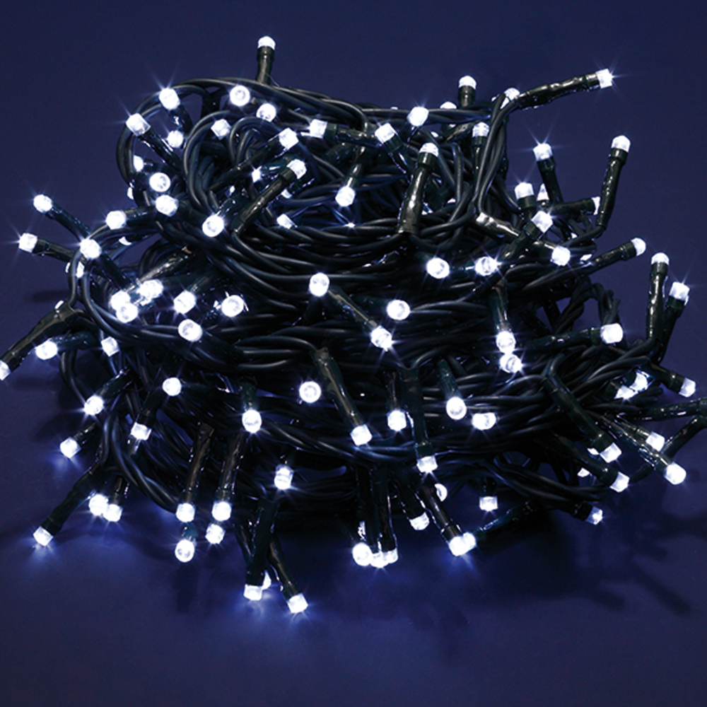 Luci catena natalizie lineare 480 led luce fredda