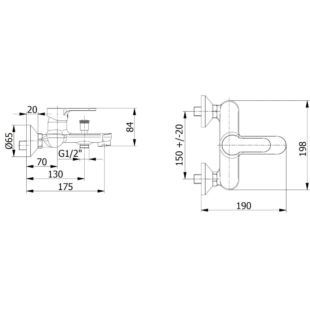 Miscelatore vasca in acciaio cromato completo di kit doccia