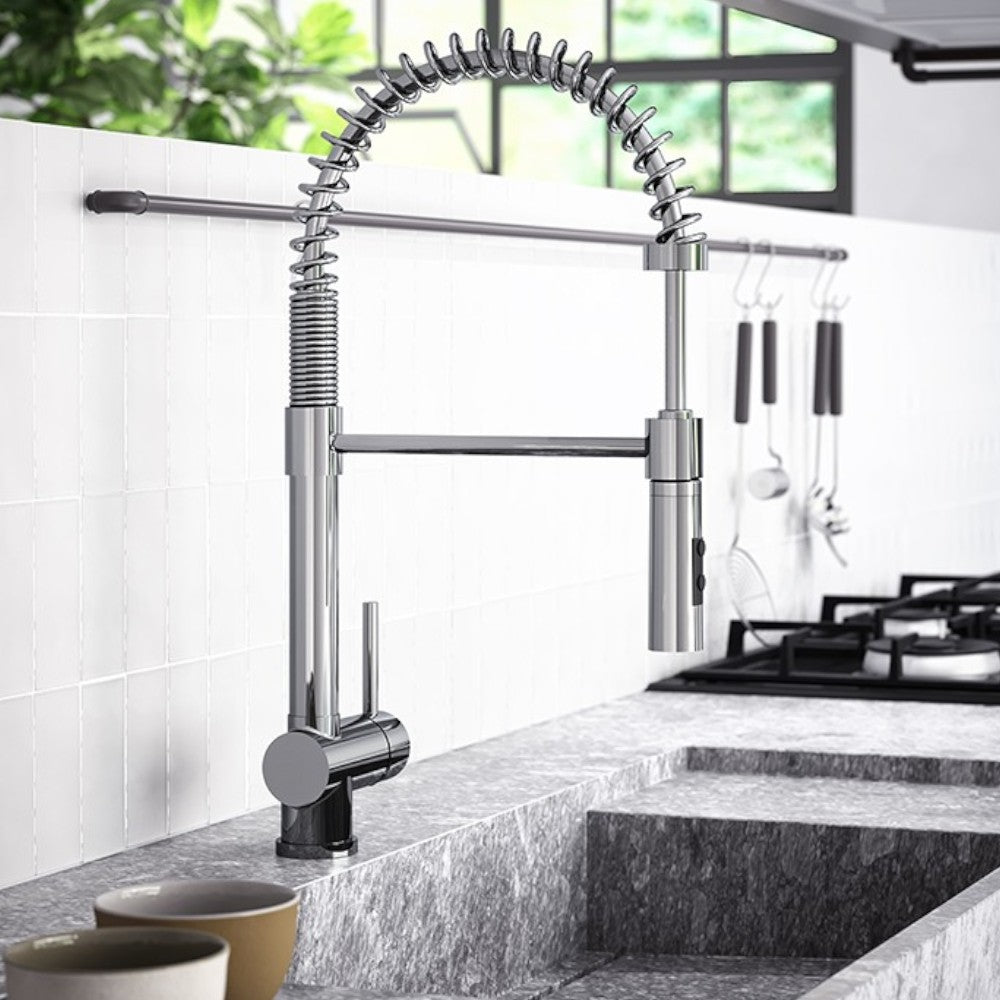 Miscelatore lavello monoforo sottofinestra cromo Stick