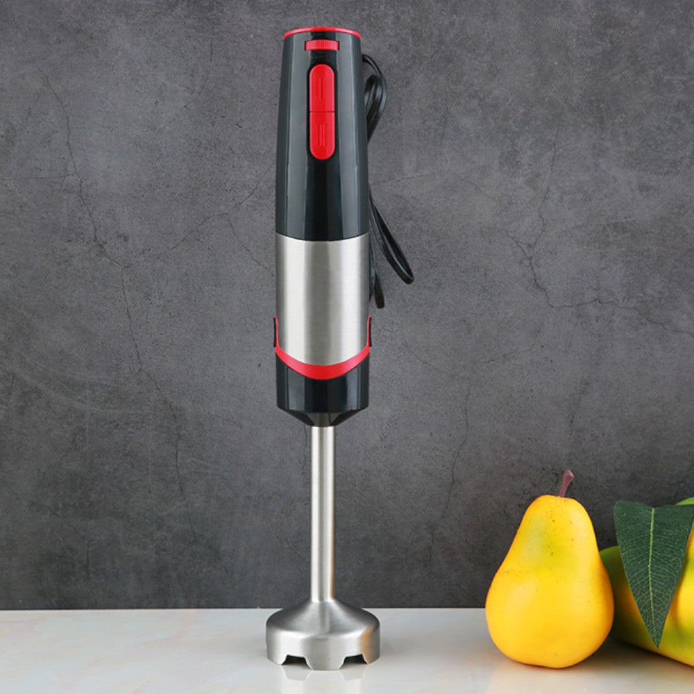 Mixer a immersione in acciaio 600 Watt con bicchiere e 2 livelli di velocità regolabile