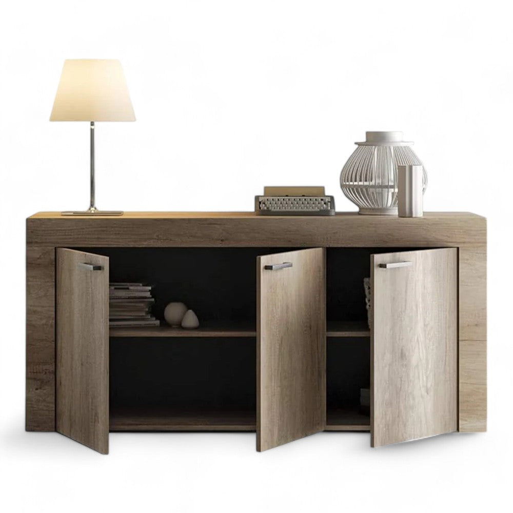 buffet 'sb8' chêne clair cm 150x40x81h