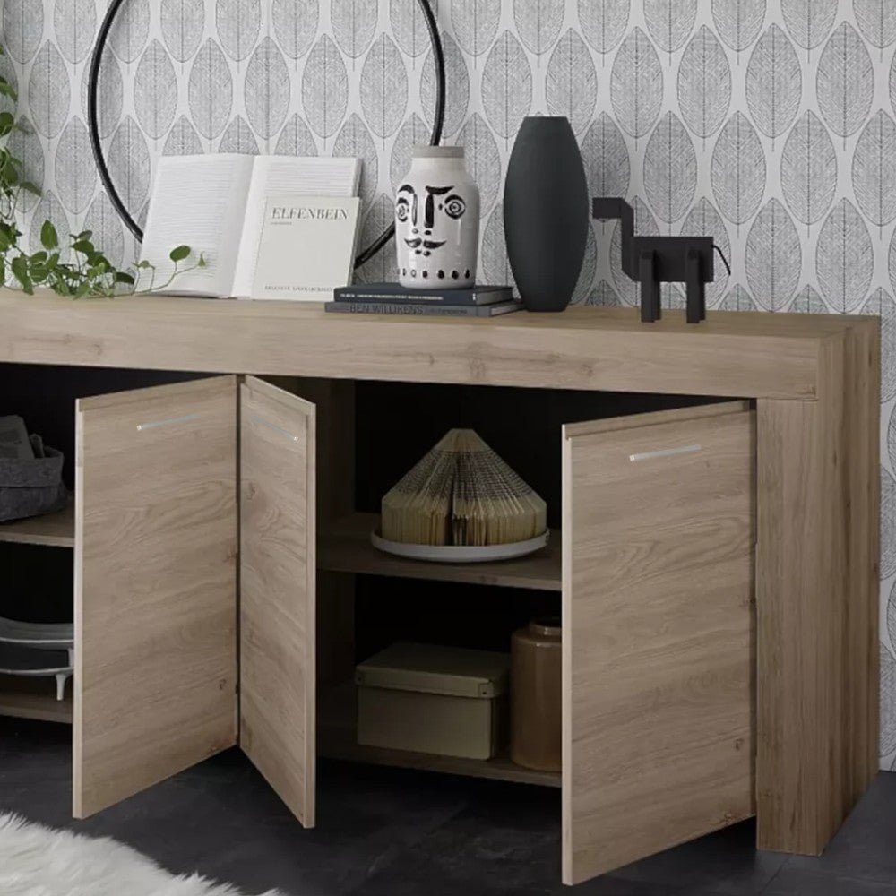 buffet 'sb8' chêne clair cm 150x40x81h