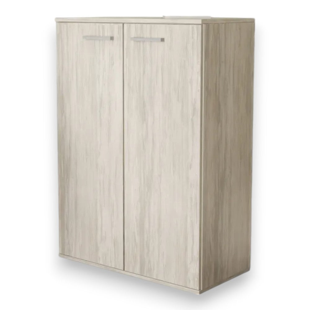 meuble de rangement à deux portes 'flexy s1' pin clair 71x36x83h cm