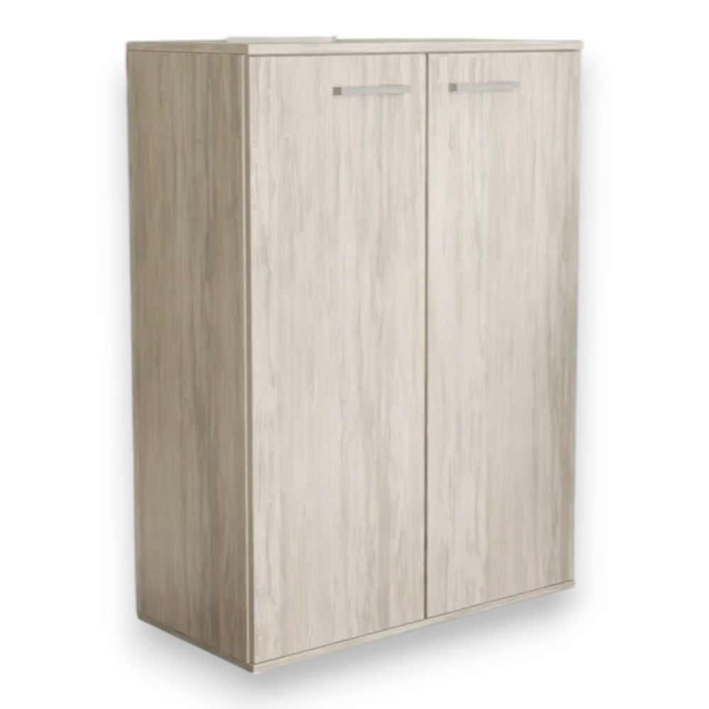 meuble de rangement à deux portes 'flexy s1' pin clair 71x36x83h cm