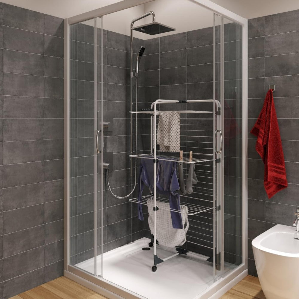 Sèche-linge "Modulaire 3" avec 3 étagères en acier traité, 30 m - 71x71x132h cm.