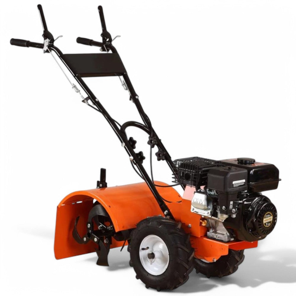 Motocoltivatore a scoppio 4 tempi 212 cc con cambio marcia e retromarcia 111x51,5x47 cm