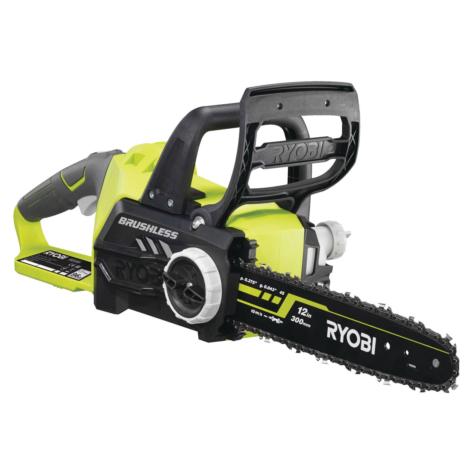 Tronçonneuse sans balais sur batterie OCS1830 Ryobi 18V avec barre Oregon 30 cm