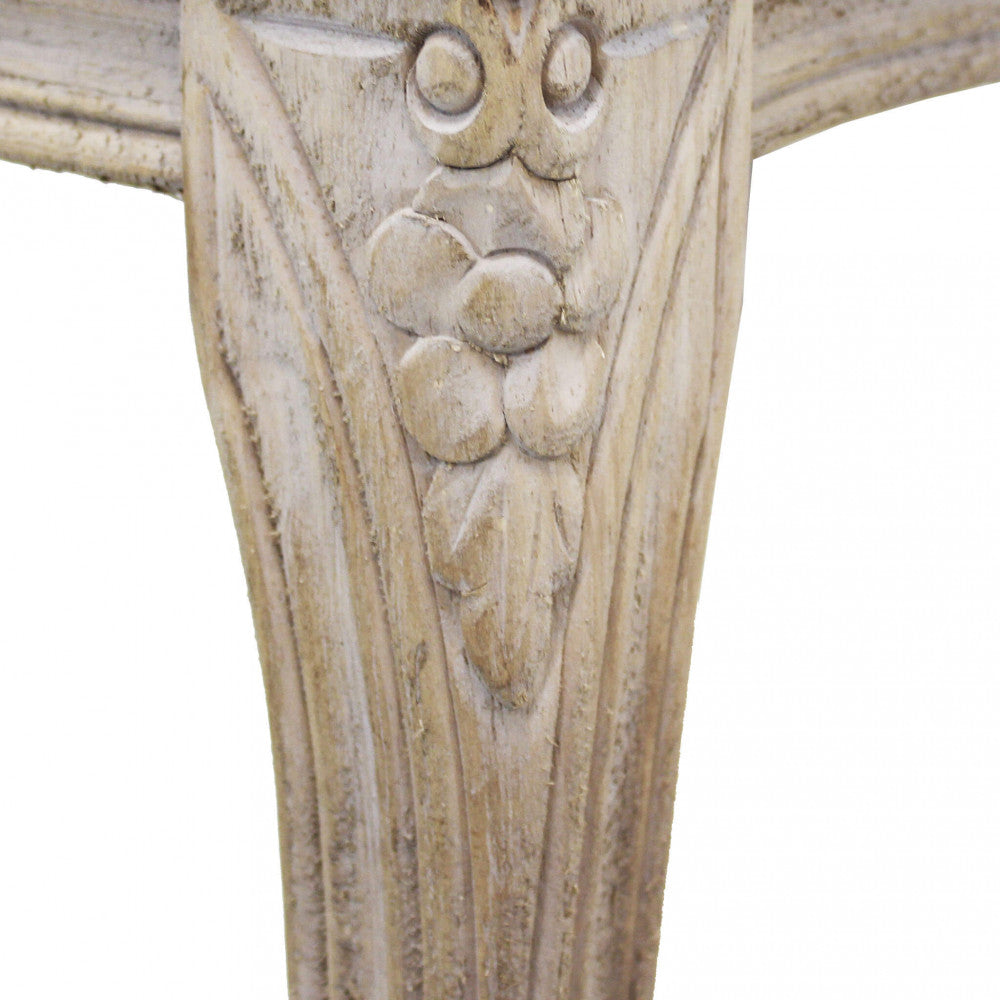 Banquette d'intérieur avec structure en bois et assise recouverte de tissu Old France Tessy