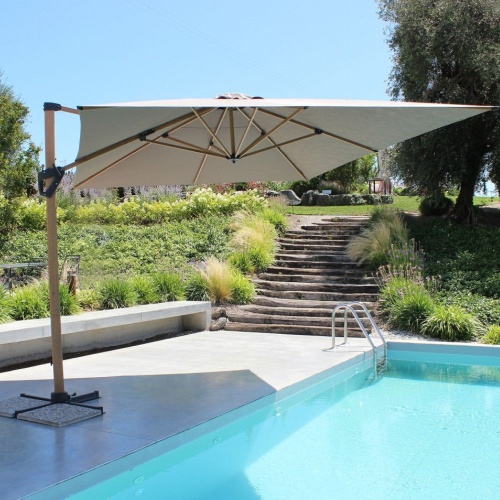 Mendel Parapluie Marron Effet Bois P/L 3 X 4 Taupe