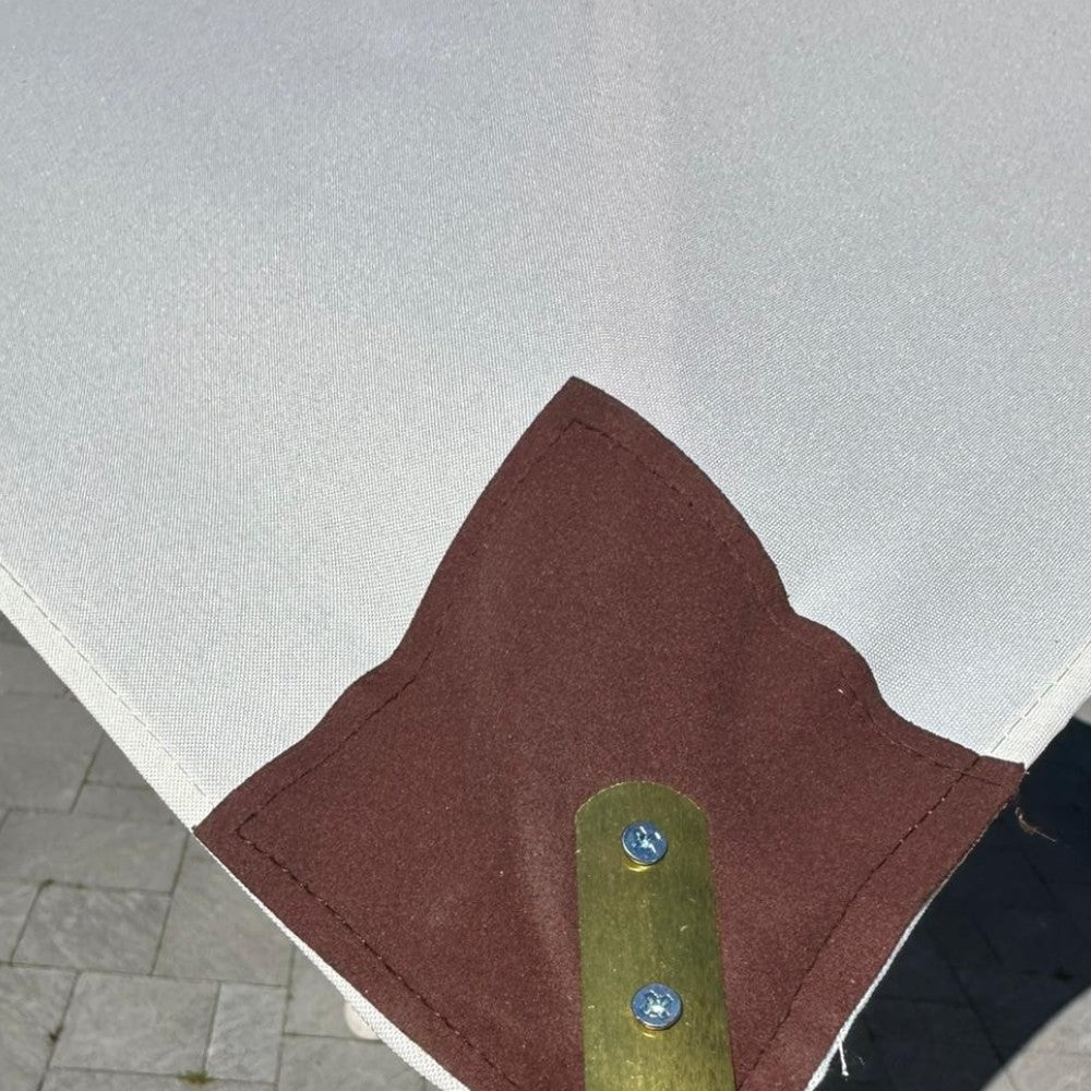 Parasol de jardin en bois à arceau déperlant avec poulies 3x3 m Sun Top Exclusive