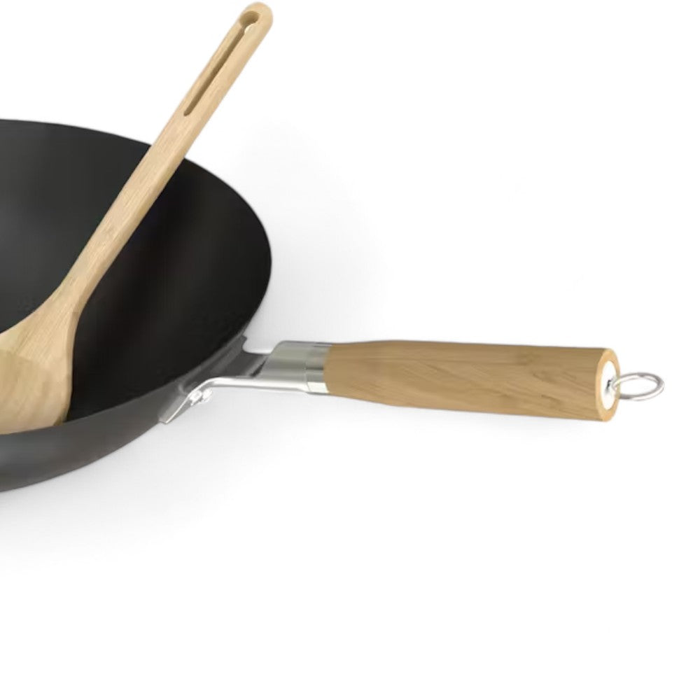 Poêle wok mandarine pour barbecue