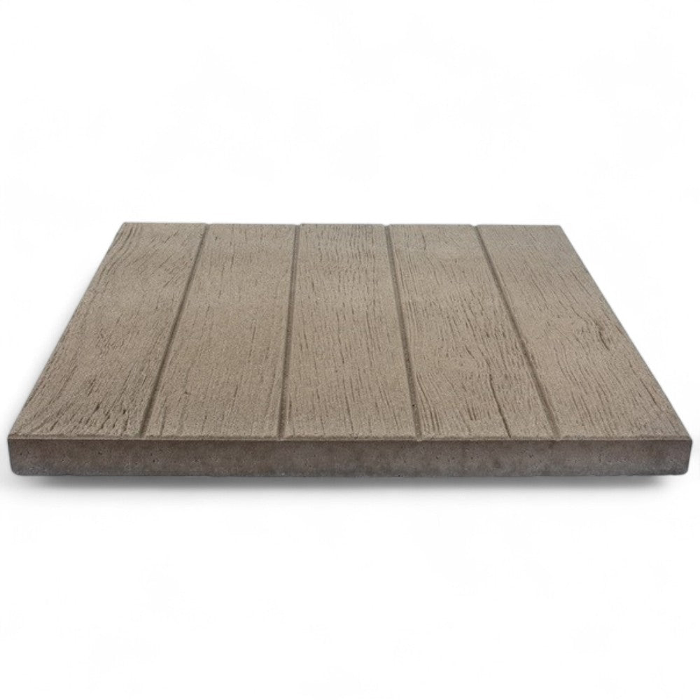 Set 4 piastre base per ombrellone e pavimentazione esterna natural betulla ortogonale 50x50x3,7 cm 85 KG