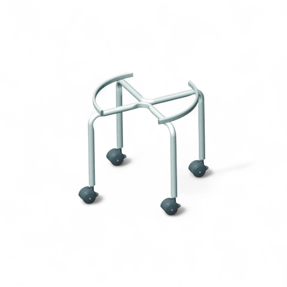 Piedistallo con ruote diametro 38xH36 cm per fusti olio da lt.50
