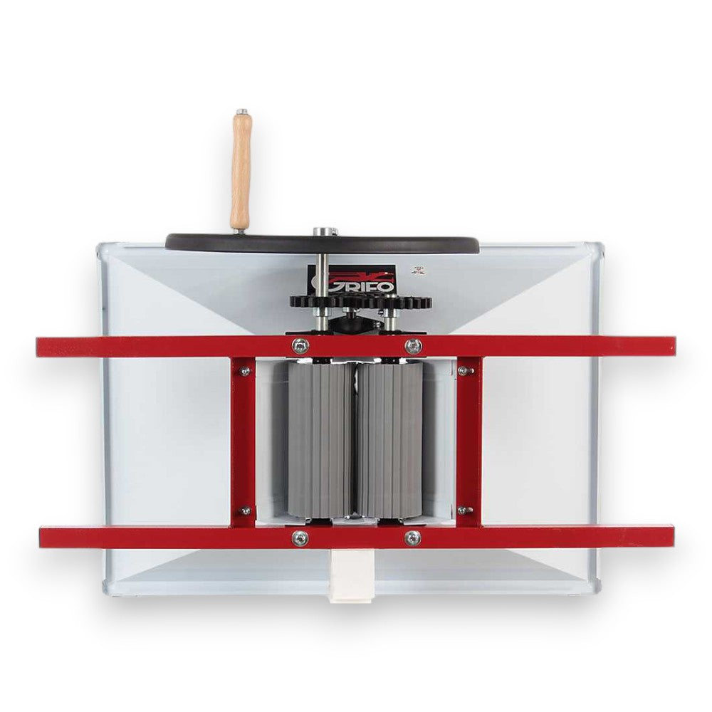 Broyeur manuel avec rouleaux en nylon pour le traitement du raisin