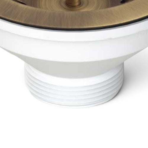 Piletta per lavello in ottone anticato diametro 11.4 cm
