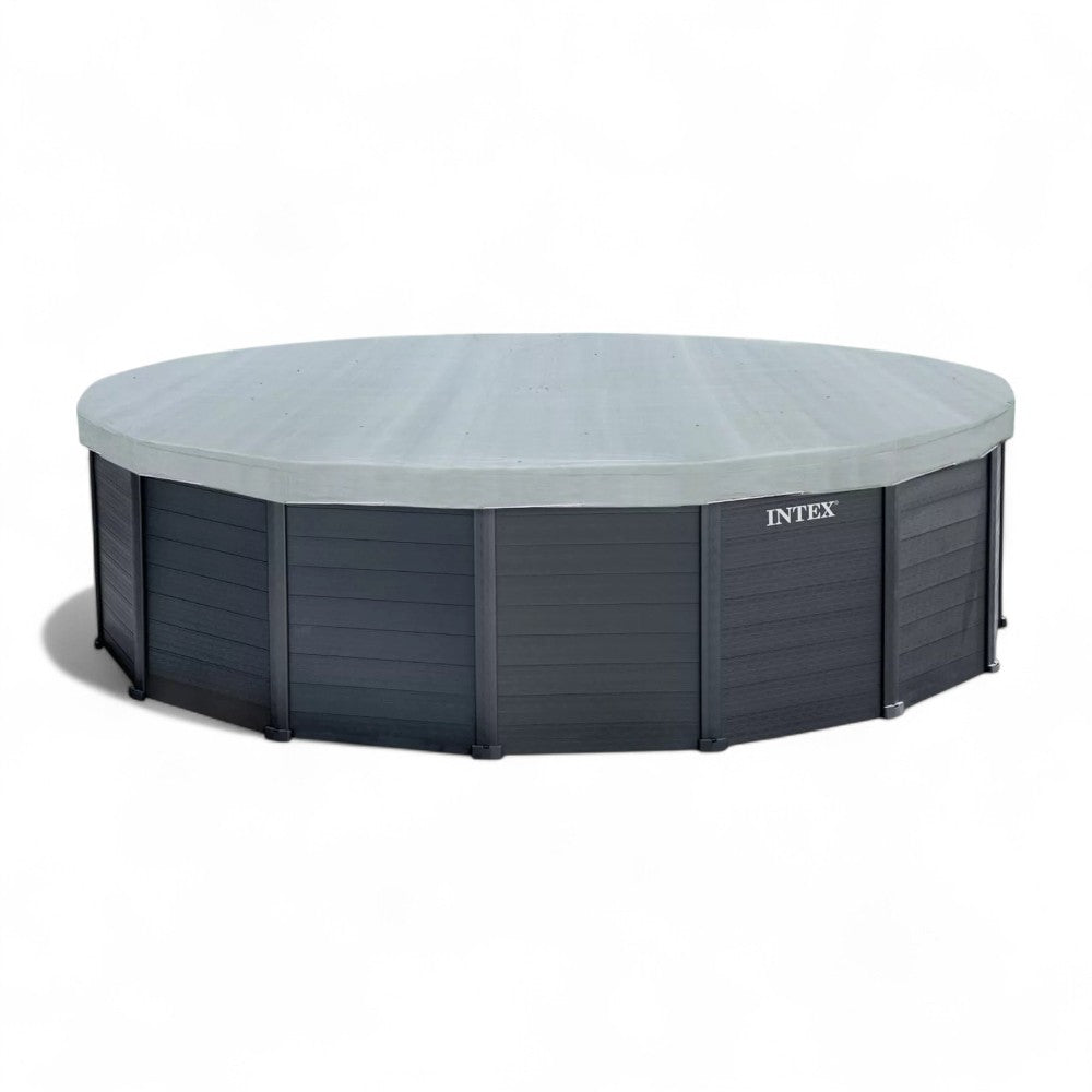 Piscine Rotonda "Gris Graphite" C/Tél. Transporteur avec pompe 478X124H cm. - capacité 16805 lt - poids 198,7 kg (26384)