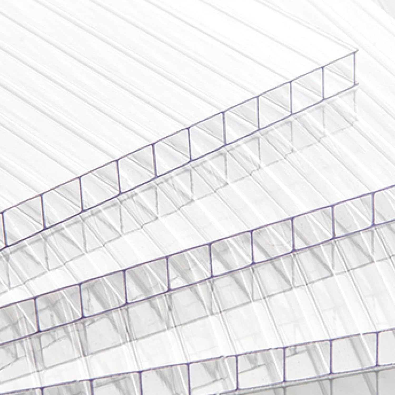 Abri auvent avec panneau en polycarbonate transparent nid d'abeille et kit de fixation murale 