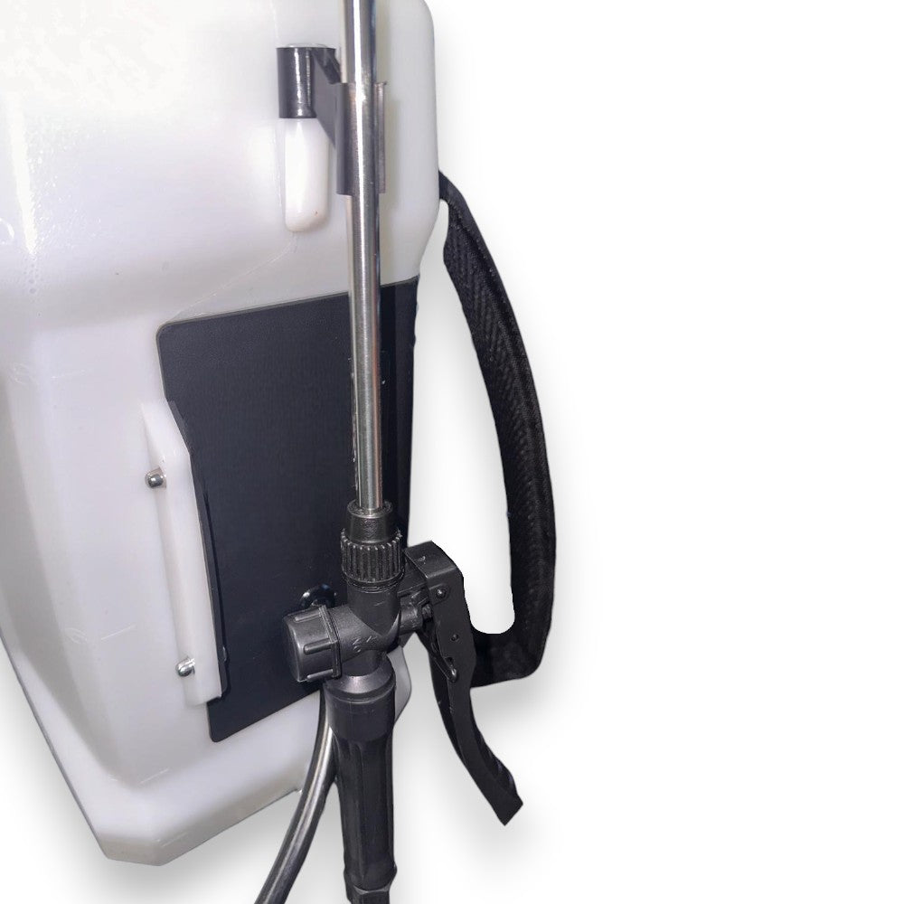 Pompe de pulvérisation à dos de 12 litres avec batterie au lithium amovible de 4 Ah avec lance en acier inoxydable et en laiton