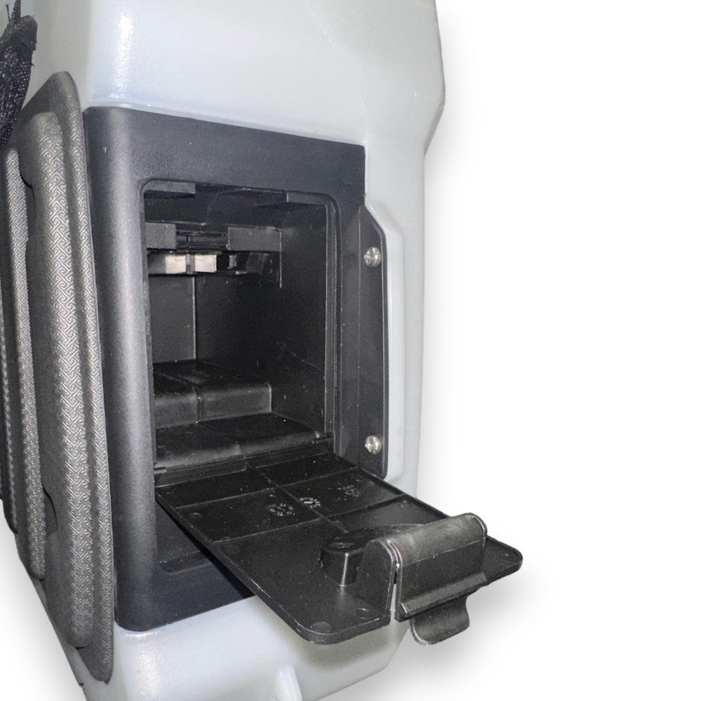 Pompe de pulvérisation à dos de 12 litres avec batterie au lithium amovible de 4 Ah avec lance en acier inoxydable et en laiton