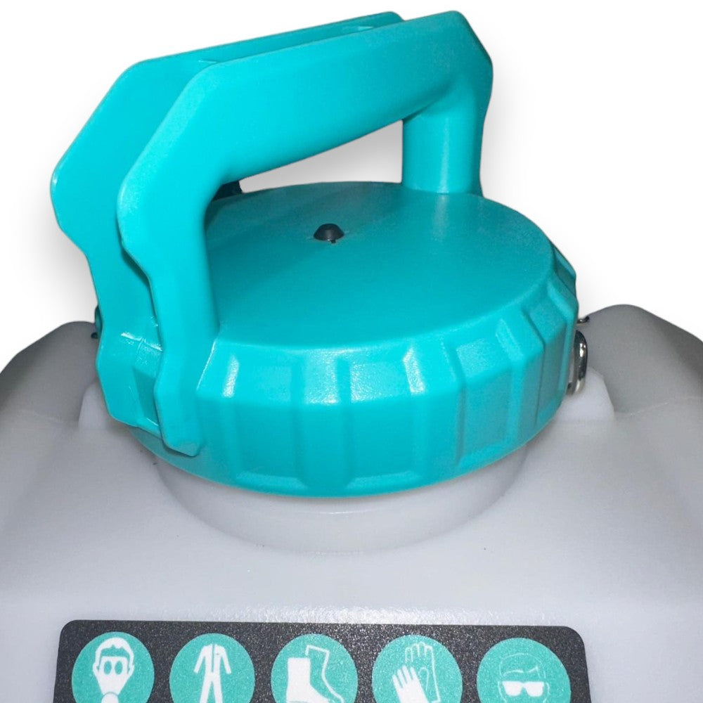 Pompe de pulvérisation à dos de 12 litres avec batterie au lithium amovible de 4 Ah avec lance en acier inoxydable et en laiton