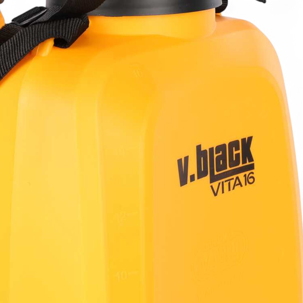 Pompa irroratrice a zaino in polipropilene a batteria litio 16 lt. v-black vita