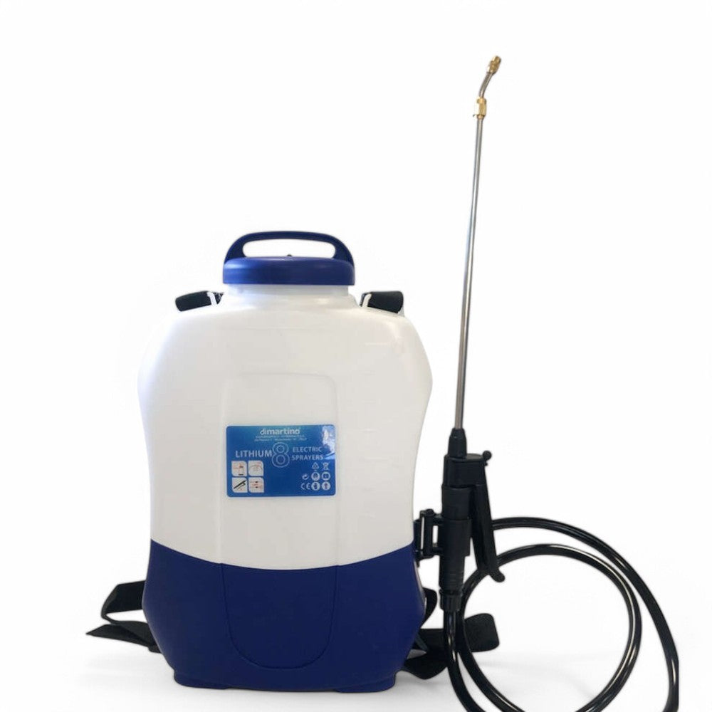 Pompe à épaule alimentée par batterie martino 'lithium 8' 8 litres