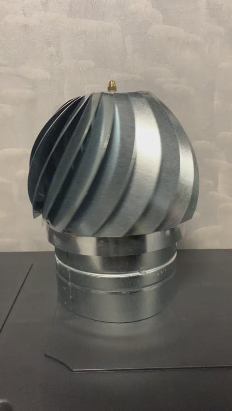 cheminée éolienne ronde galvanisée ø 80 mm