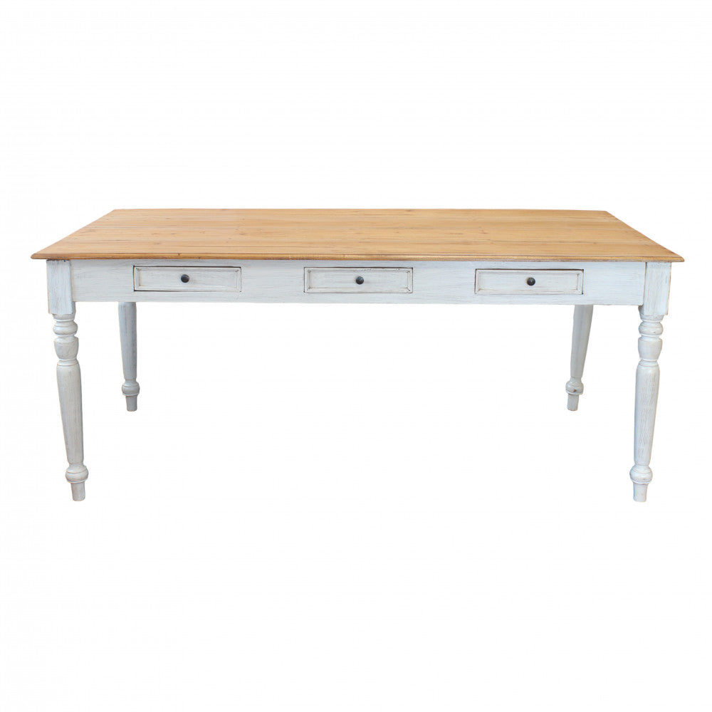 Tavolo in legno di mogano rettangolare fisso per interno Russell