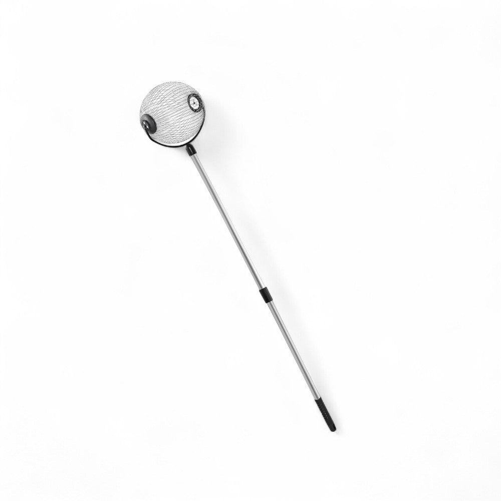 Récolteuse de noisettes et d'olives avec manche télescopique 80-120 cm - panier ø mm.230x170