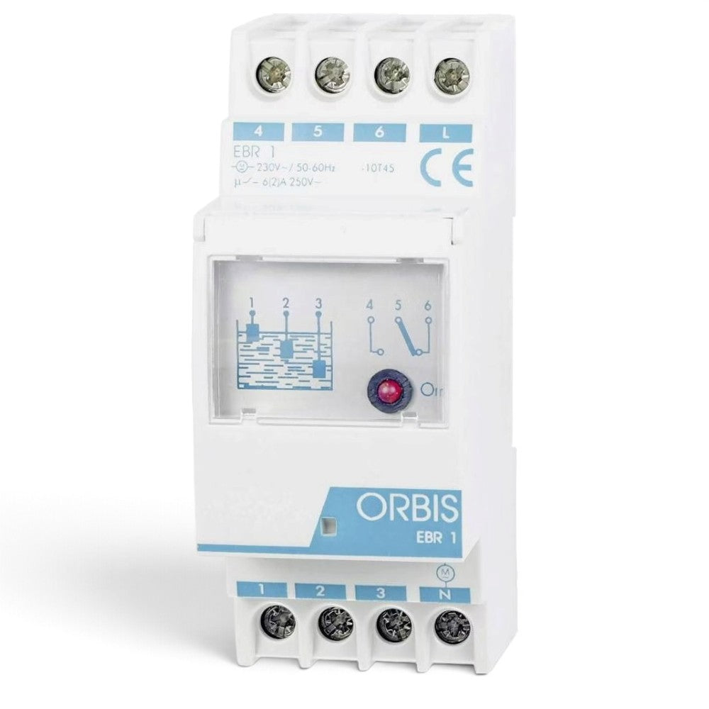 rele controllo livello acqua elettronico modulare con 3 sonde per serbatoi e pozzi ip20 230v