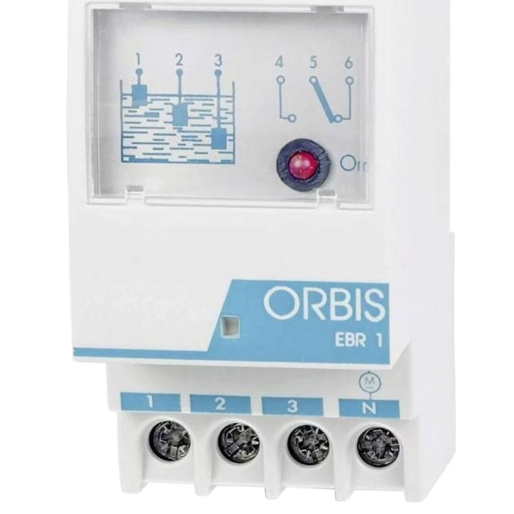 rele controllo livello acqua elettronico modulare con 3 sonde per serbatoi e pozzi ip20 230v