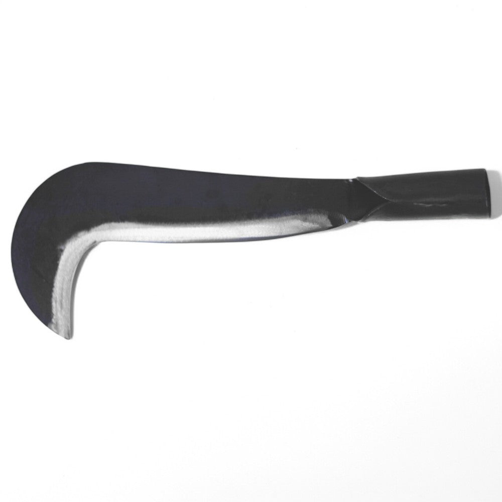 Roncola tipo in acciaio forgiato e temprato con manico a tubo