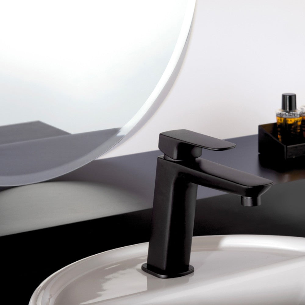 Miscelatore per lavabo medio monoforo nero opaco Nove