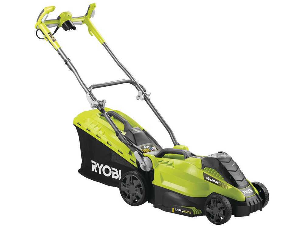 RLM15E 36h Tondeuse à gazon électrique poussée Ryobi 1500 watts avec réglage de la hauteur de coupe de 36 cm