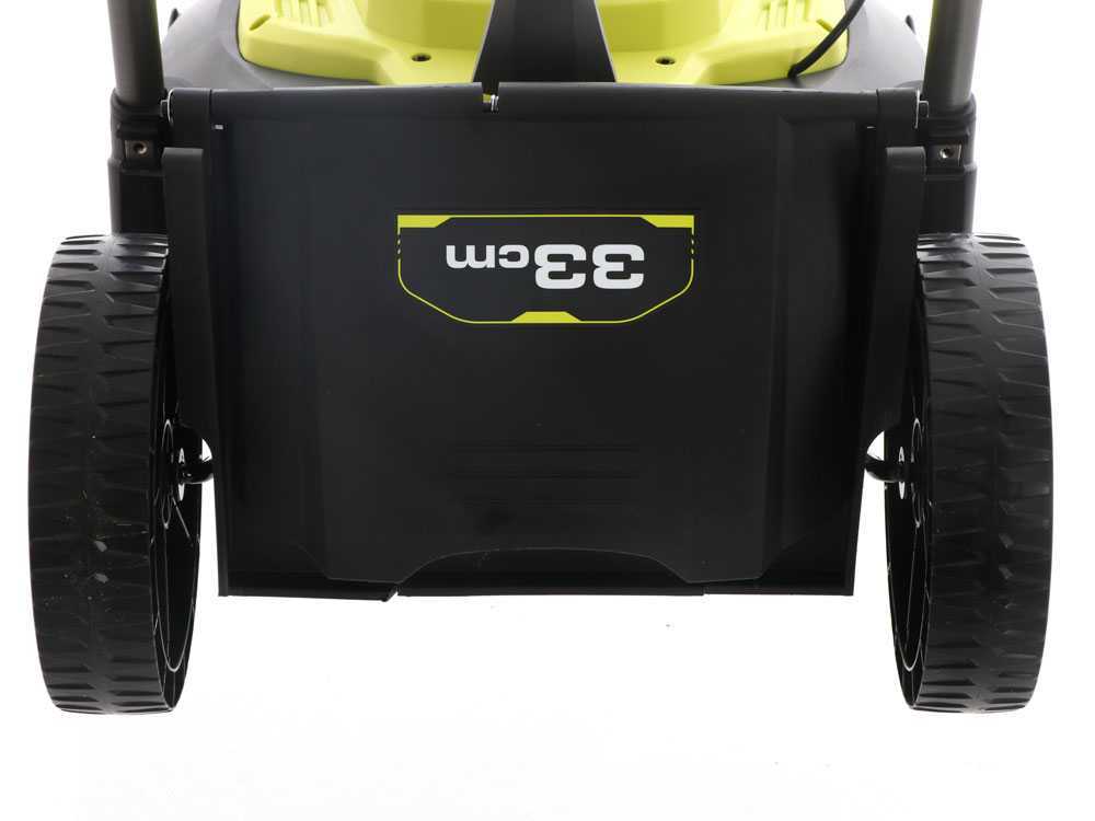 Tondeuse à gazon à batterie poussée Ryobi RLM18X33B40 18v 4,0ah largeur de coupe 33cm