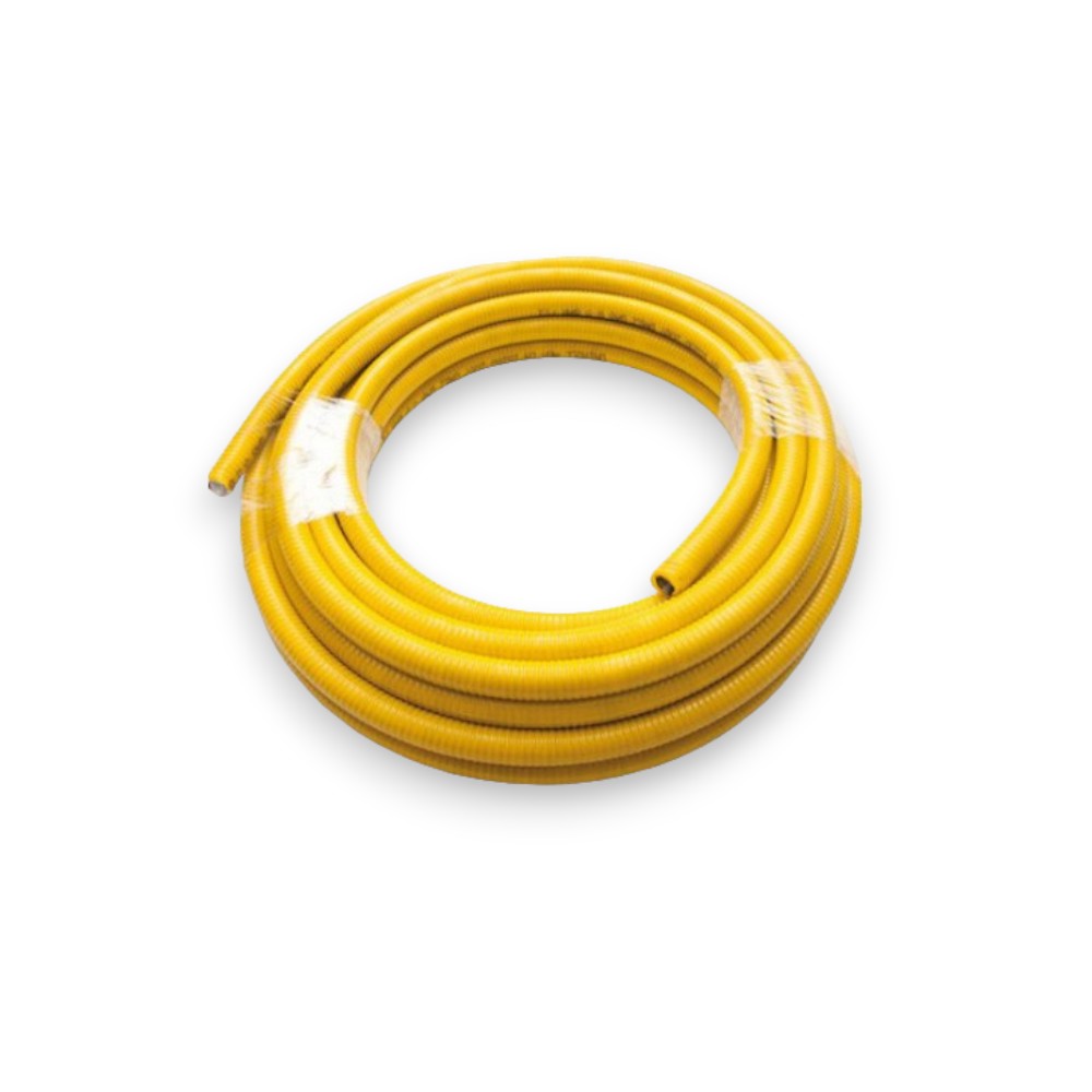 Tube en maille jaune pour extérieur diamètre 2,5 cm (1")