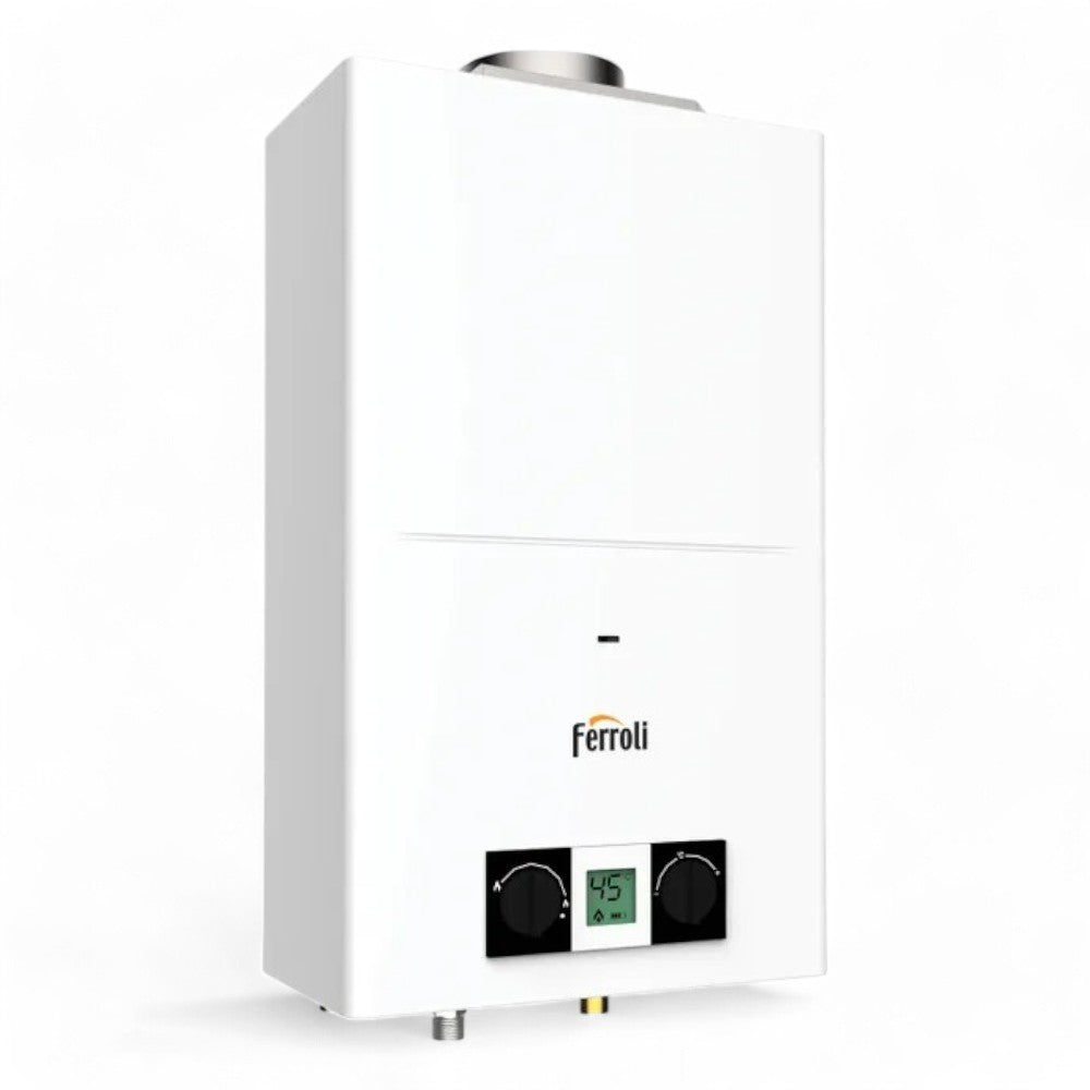 Scaldabagno a gas camera aperta con display Pegaso Eco