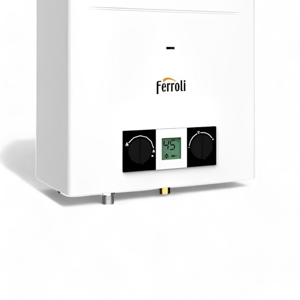 Scaldabagno a gas camera aperta con display Pegaso Eco