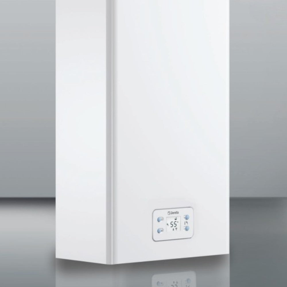 Scaldabagno a gas camera stagna con ampio display retroilluminato e 4 tasti comando idrabagno xl