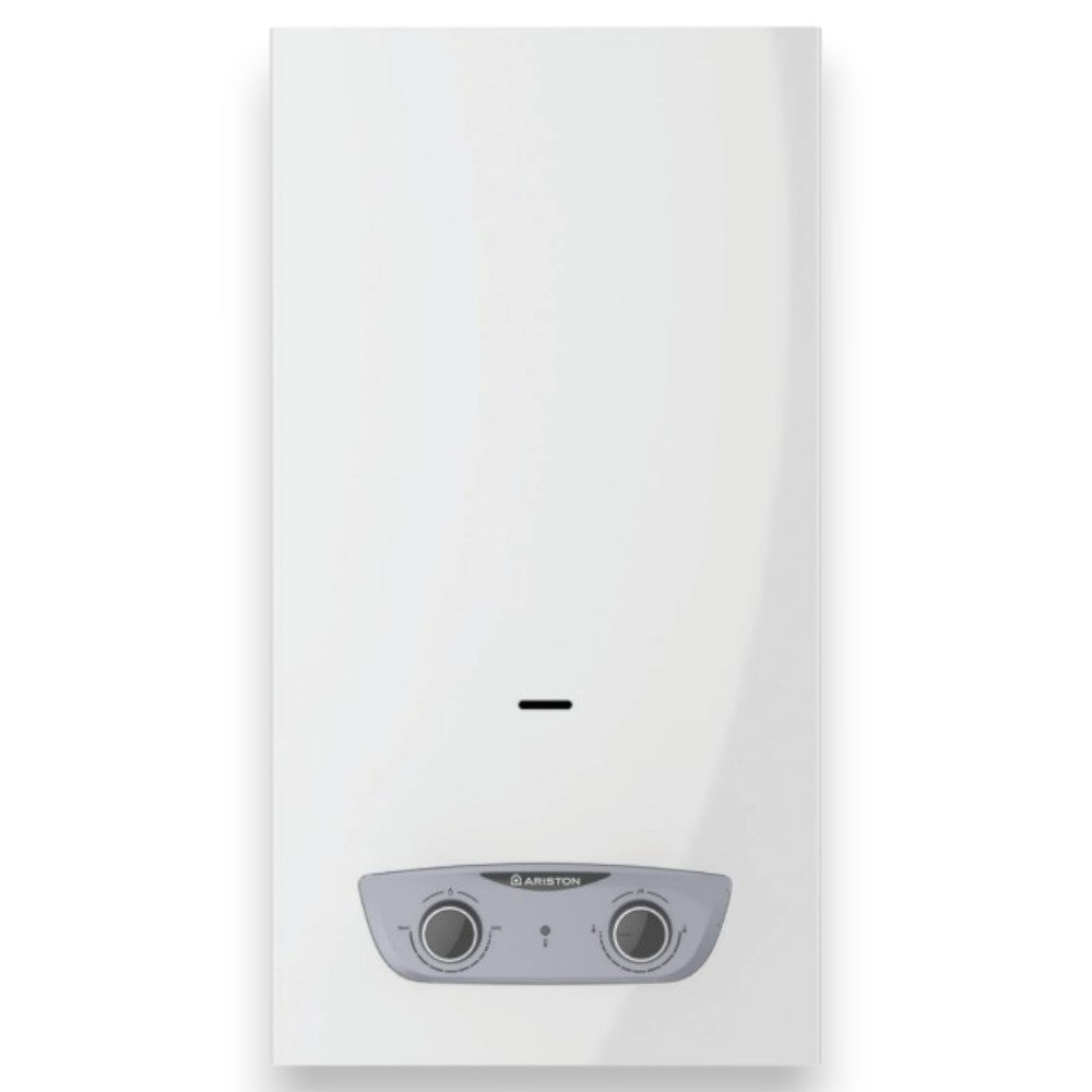 Chauffe-eau au gaz méthane à chambre ouverte Fast RX - 14 lt, dimensions mm.370x255x617h. poids 11,6 kg