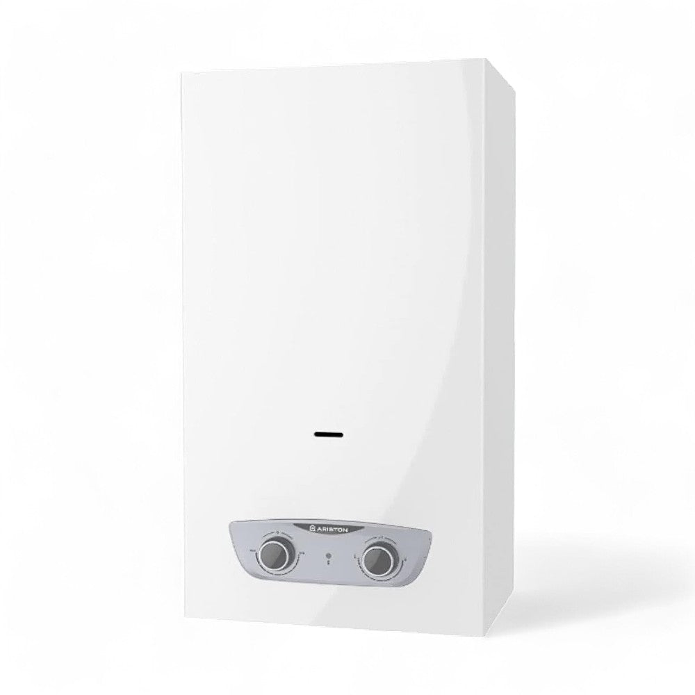 Chauffe-eau au gaz méthane à chambre ouverte Fast RX - 11 lt, dimensions mm.310x255x617h. poids 10,2 kg