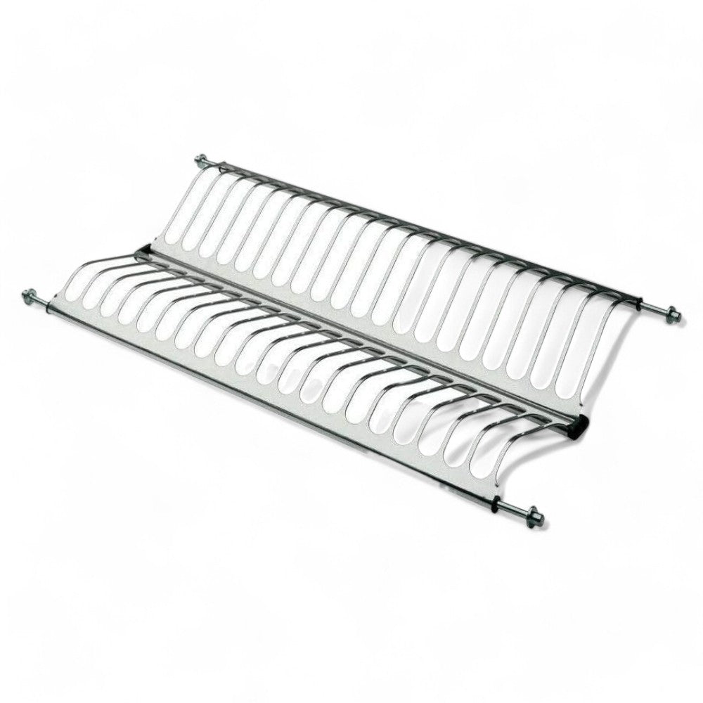 Égouttoir à vaisselle à ressort réglable - cm.56 (intégré cm.46) - avec bassin