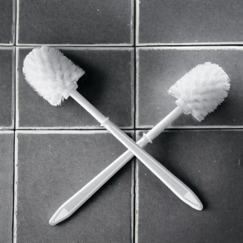 Brosse de rechange pour porte-brosse de toilette en plastique