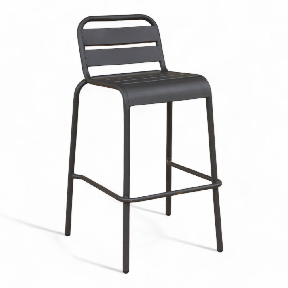 Tabouret haut pour bars et restaurants extérieurs avec structure en fer Vegas