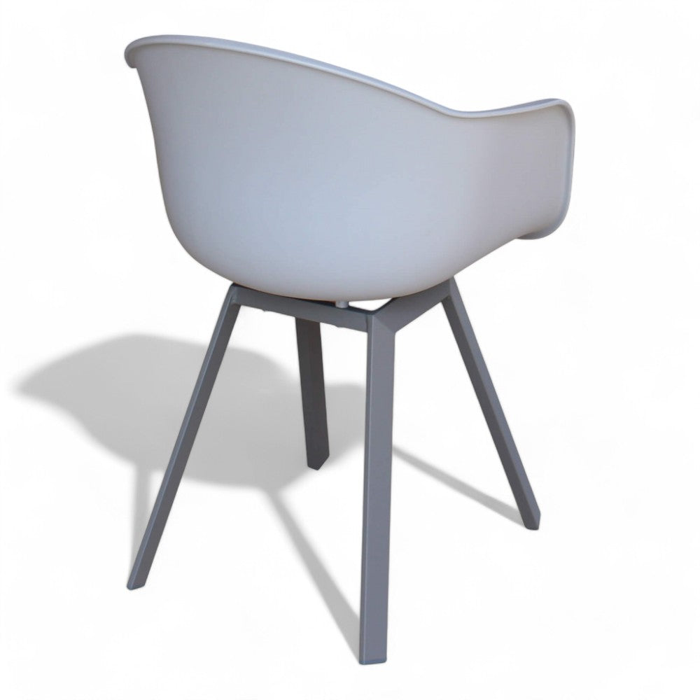 Fauteuil d'extérieur moyen en aluminium