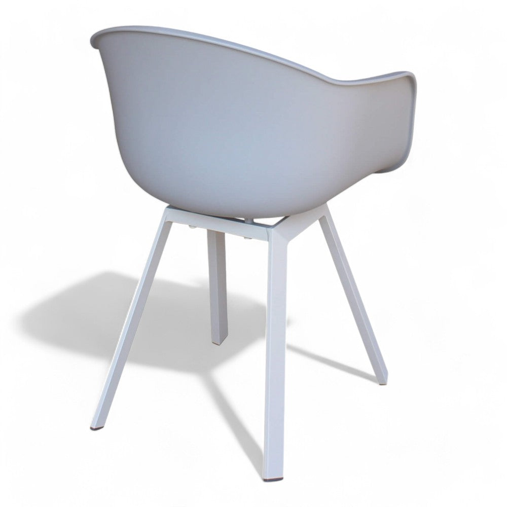 Fauteuil d'extérieur moyen en aluminium